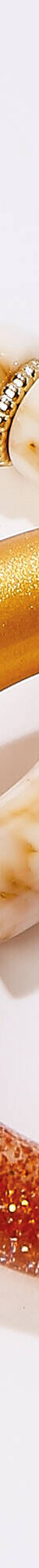 Bracelet tubes élastiqué - lot de 2 (écru / doré) Bracelet tubes élastiqué - lot de 2 (écru / doré)